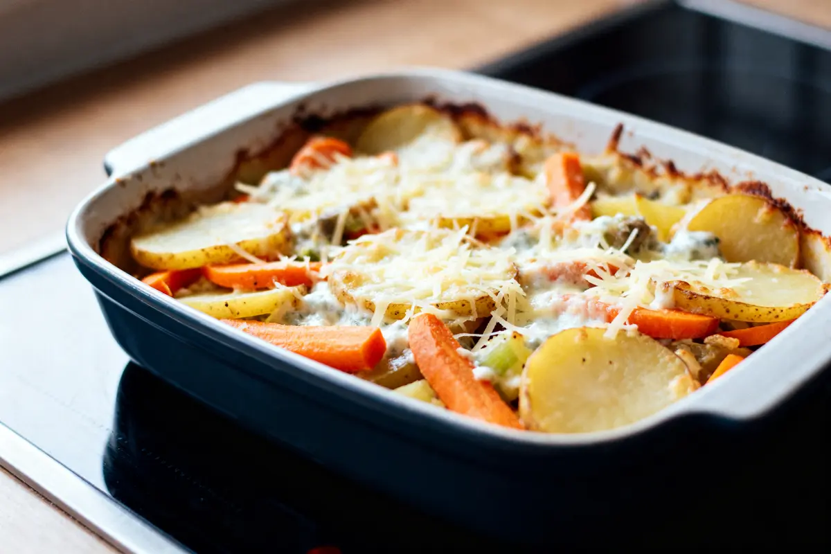 Gratin de légumes mélangés : Recette facile, légère et savoureuse