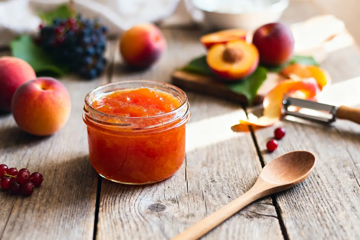 Confiture de pêche de vigne : Recette facile à la vanille