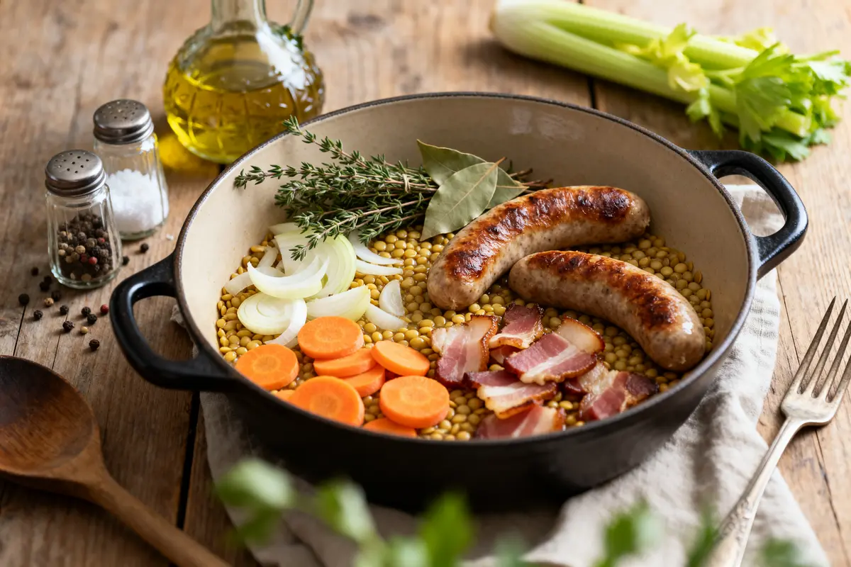 Recette de lentilles blondes aux épices et légumes savoureux
