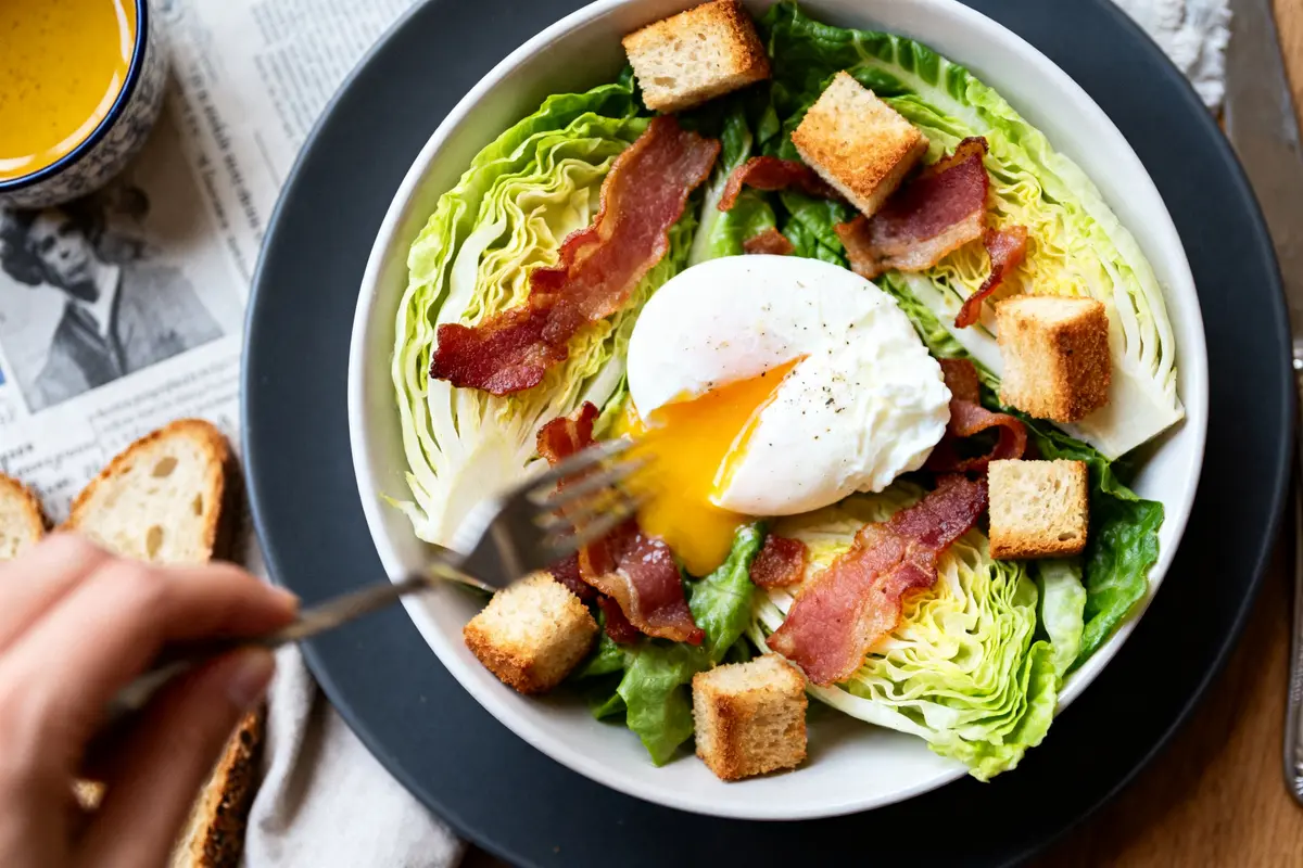 Recette de salade lyonnaise : La tradition parfaite à cuisiner