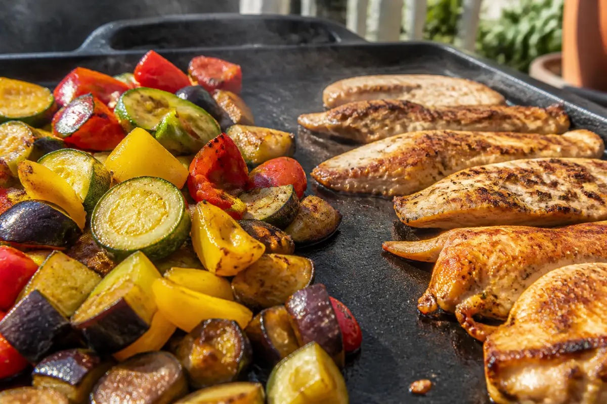 Accompagnement plancha : 30 idées légumes et viandes faciles