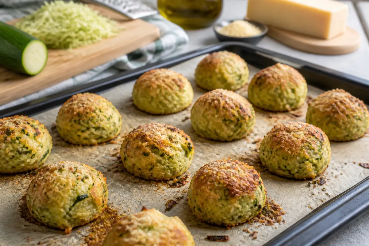 Boulettes au four de courgettes : Légères, moelleuses et parfumées