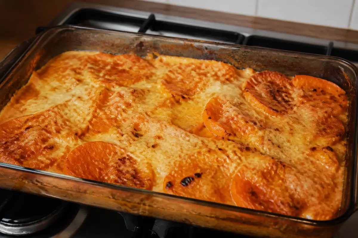 Gratin de patate douce : La recette facile, fondante et fromage