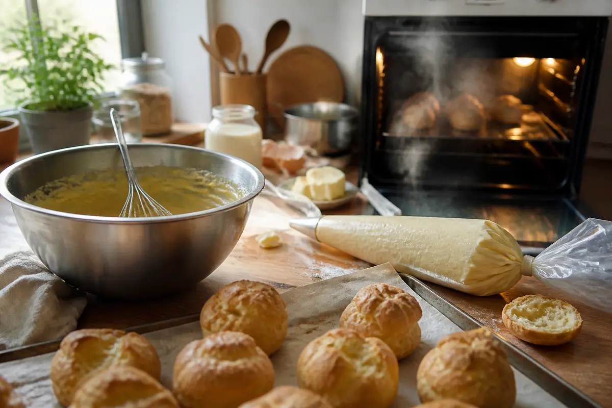 Recette choux à la crème : Facile, rapide et gourmande