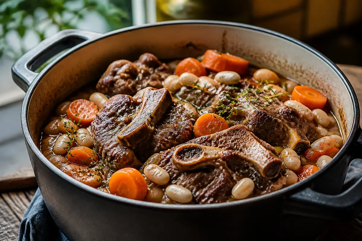 Recette collier d’agneau : mijoté aux carottes et haricots savoureux