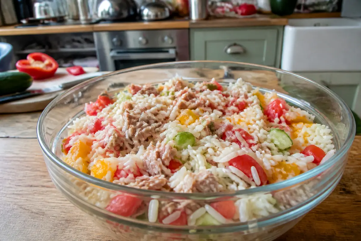 Recette de la salade de riz : rapide, fraîche et pleine de saveurs