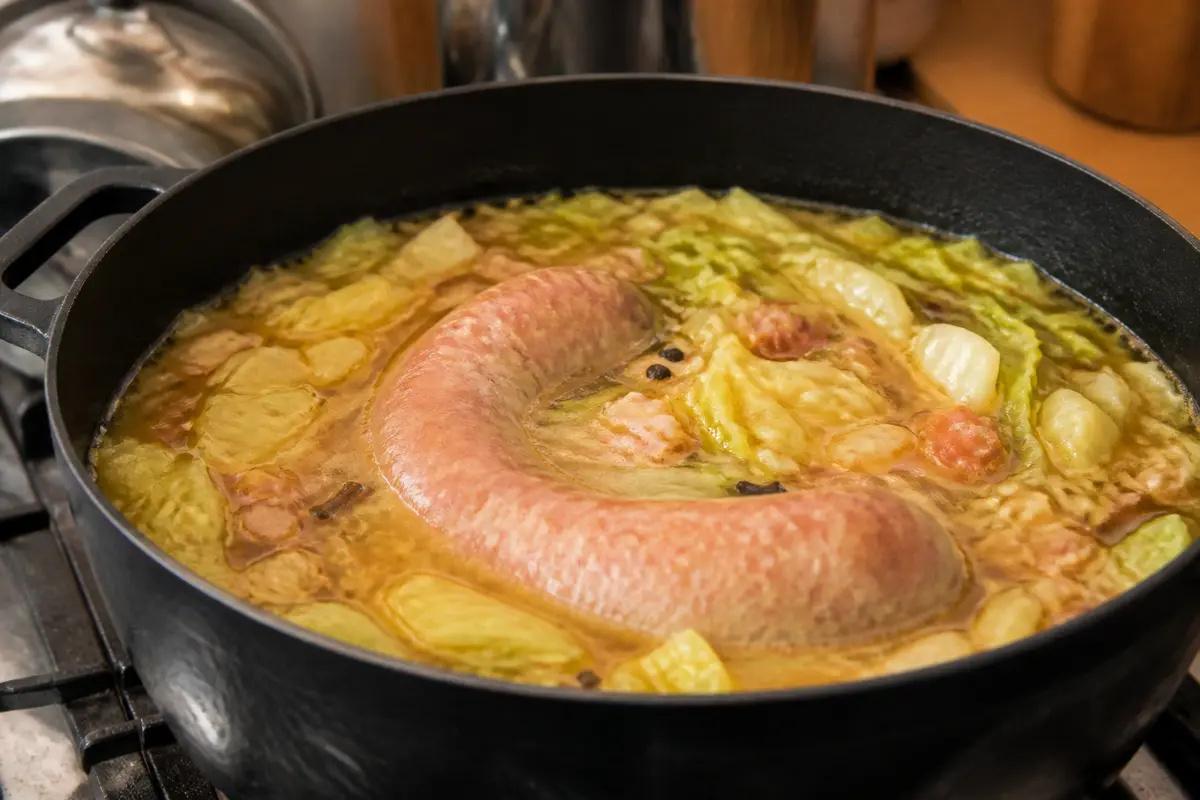 Saucisse aux choux cuisson : Recette facile et astuces