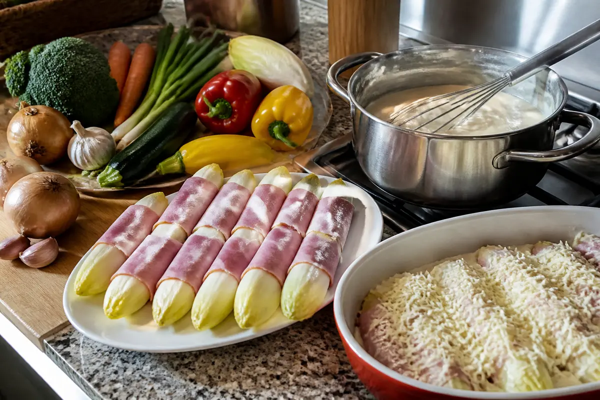 Recette d’endives au jambon : Astuces et gratin fondant à découvrir !