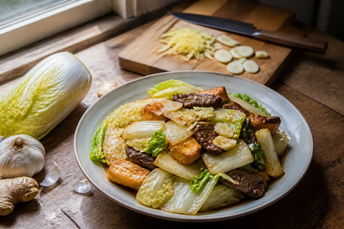 Recette du chou chinois sauté : Simple, rapide et savoureuse